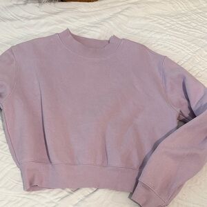TNA Cozy Lavender Fleece Top